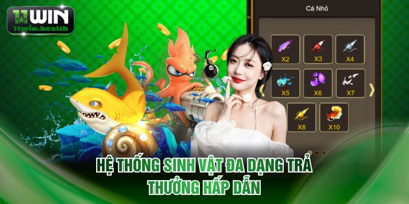 Hệ thống sinh vật đa dạng trả thưởng hấp dẫn