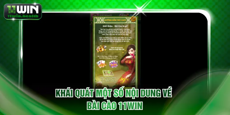 Khái quát một số nội dung về bài cào 11WIN